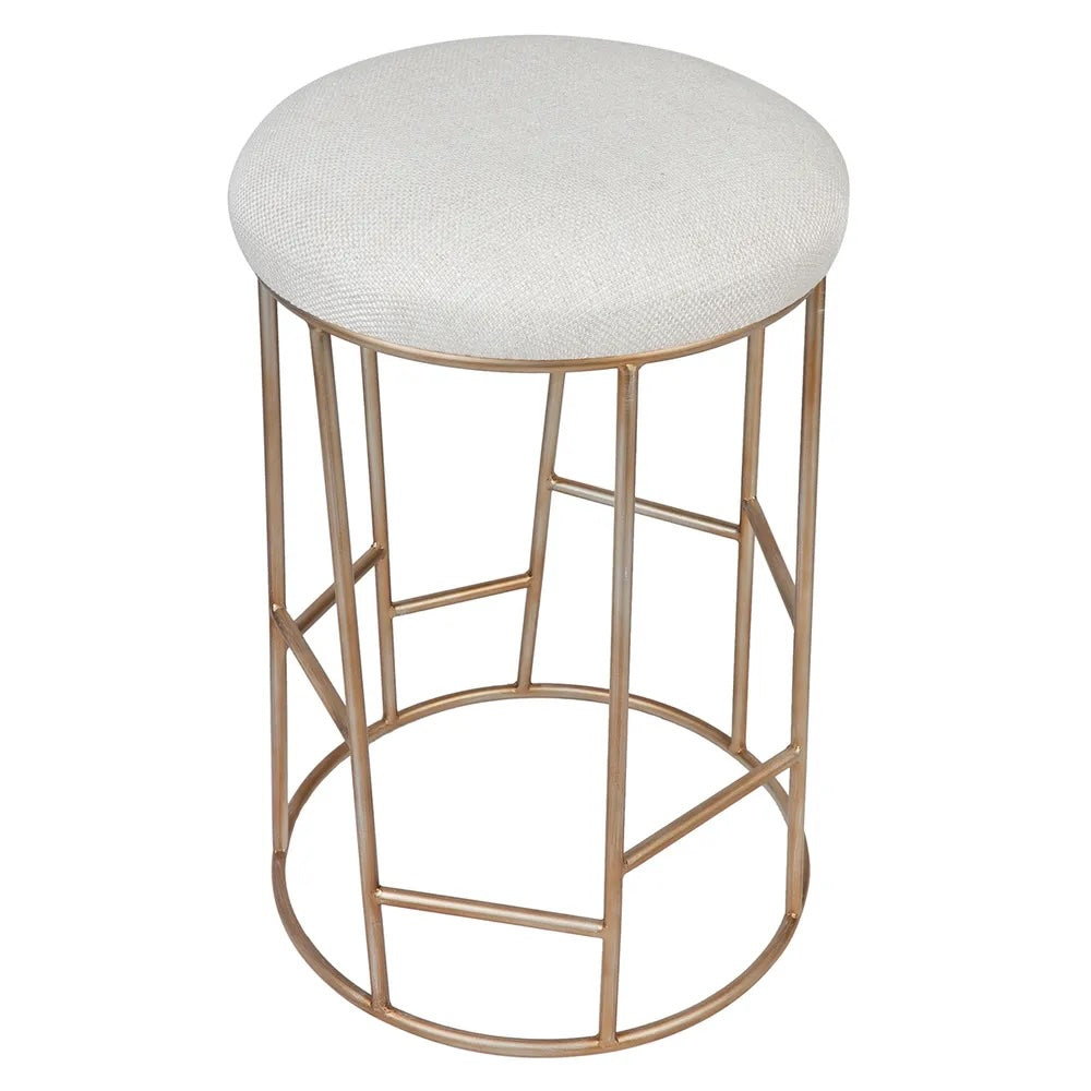 Aiden Gold Steel Kitchen Stool