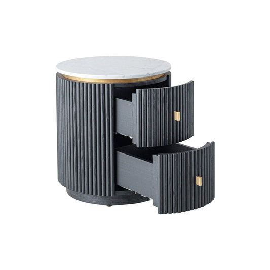 Allure Bedside Table - Dark Oak