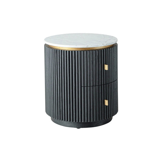 Allure Bedside Table - Dark Oak