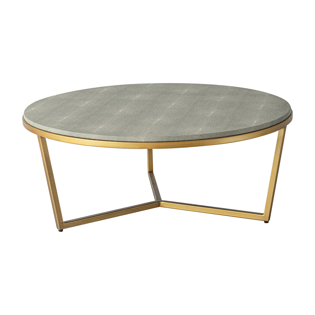 Anette 2 piece Marble and Shagreen Coffee Table