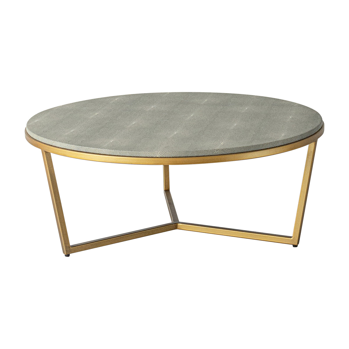 Anette 2 piece Marble and Shagreen Coffee Table