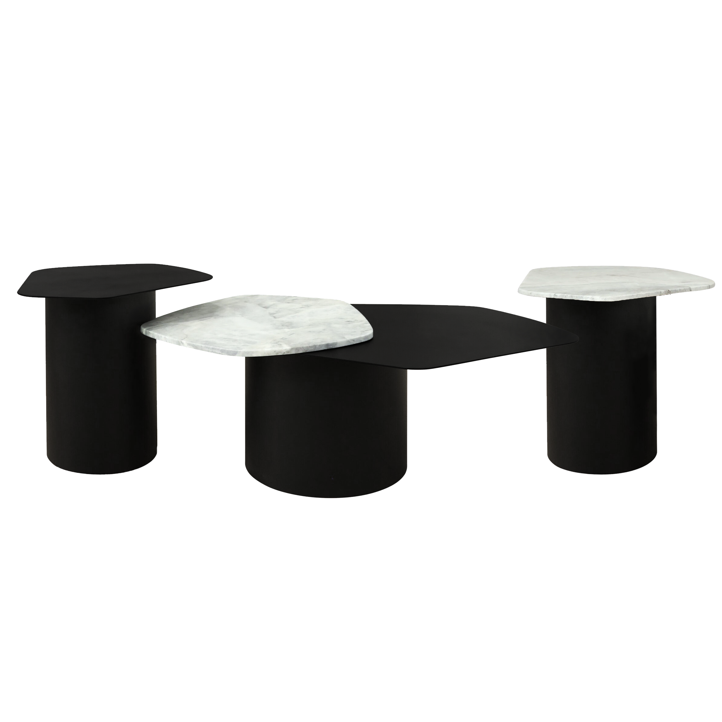 Isabelle Marble Side Table - Black