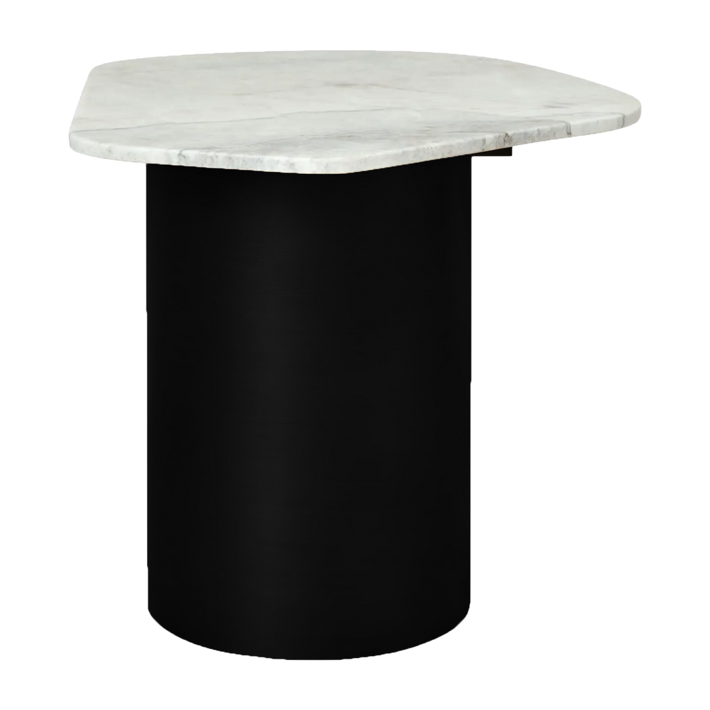 Isabelle Marble Side Table - Black
