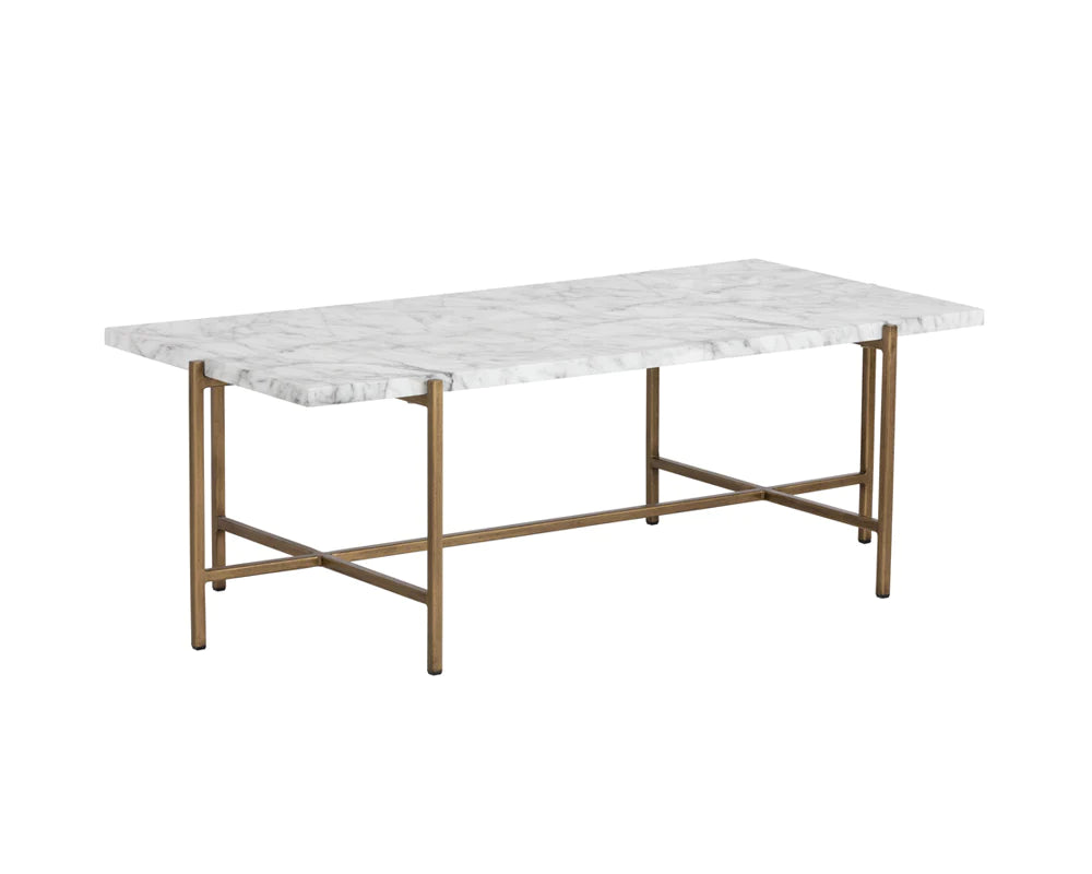 Solange Rectangular Coffee with Faux Marble