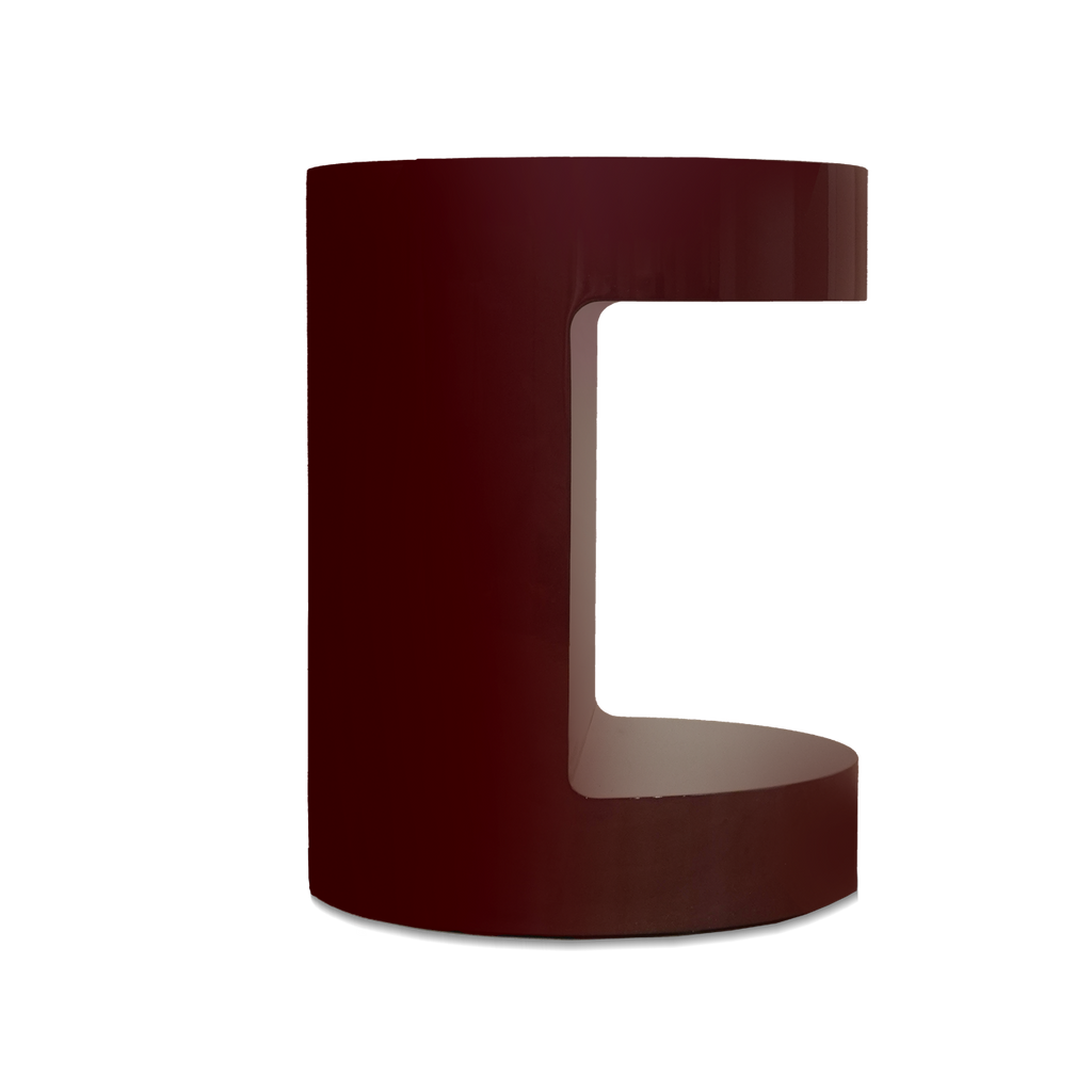 Jasmyn Side Table - Burgundy
