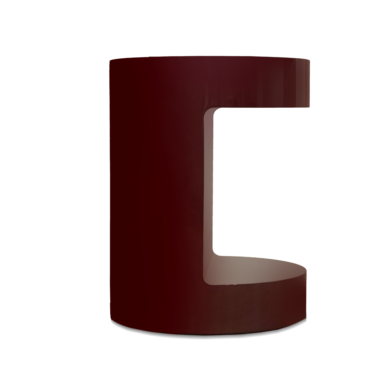 Jasmyn Side Table - Burgundy