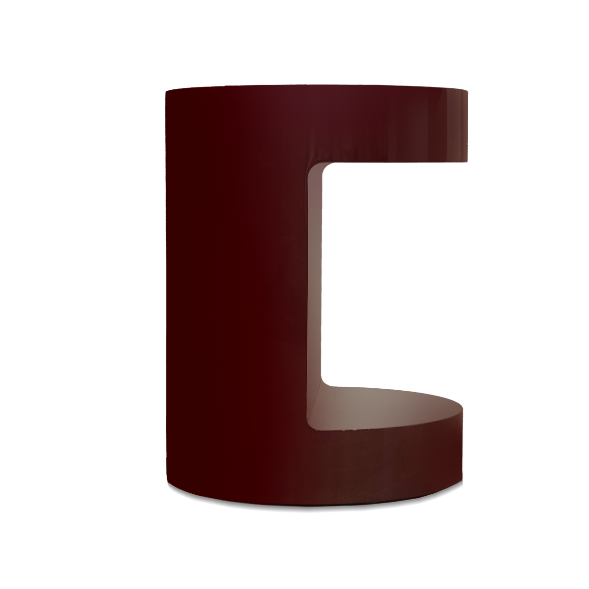Jasmyn Side Table - Burgundy